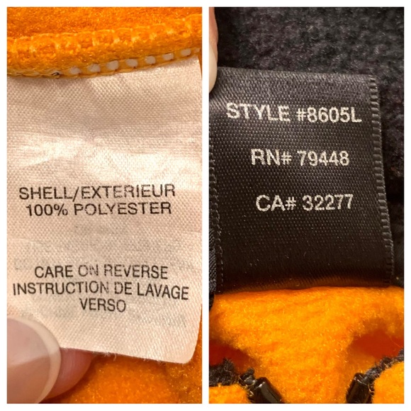 Marmot Men’s Fleece Half Zip Pullover Jacket Sunset Orange Size XL - Picture 4 of 7